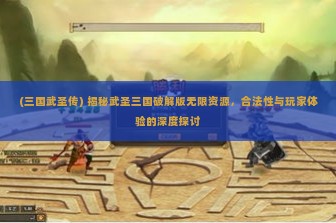 (三国武圣传) 揭秘武圣三国破解版无限资源，合法性与玩家体验的深度探讨